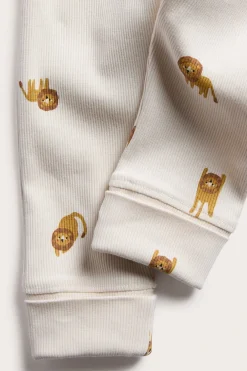 Leggings med løvemønster