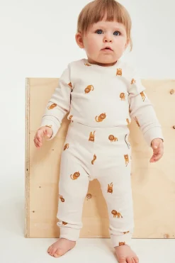 Leggings med løvemønster