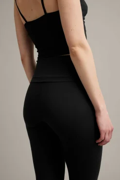Leggings med nedbrettbar midje