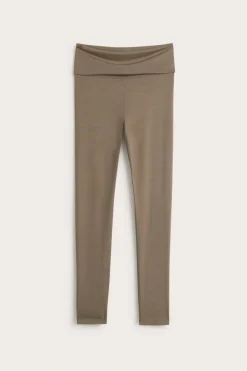 Leggings med nedbrettbar midje | Brun | Dame | Kappahl