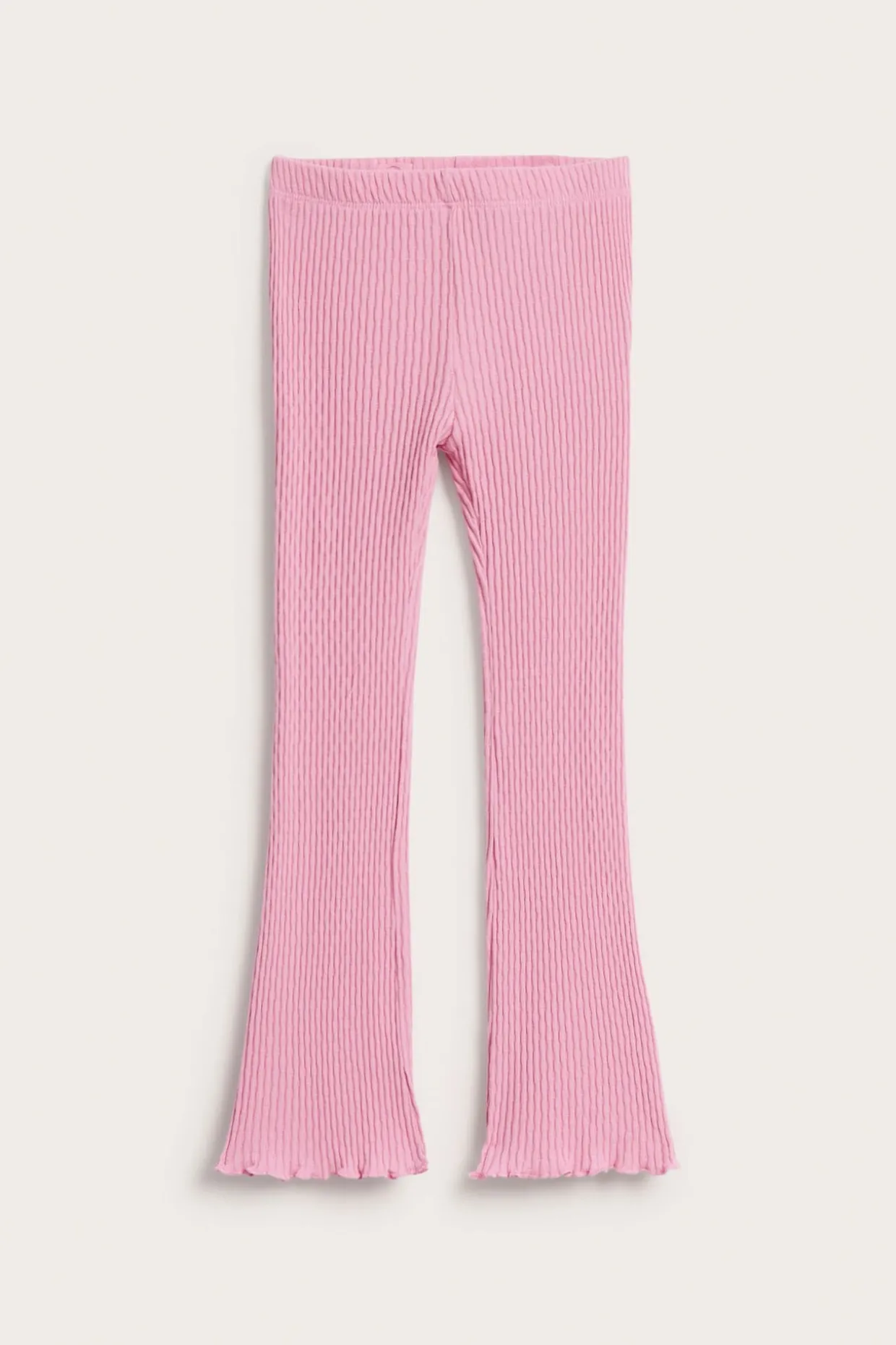 Leggings med vidde i ribbet jersey