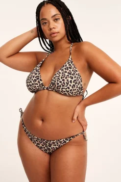 Leopardmønstret bikinitruse | Beige | Dame | Kappahl