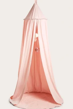 Lesetelt med pomponger | Rosa | Baby | Newbie