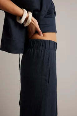Linbukse wide fit