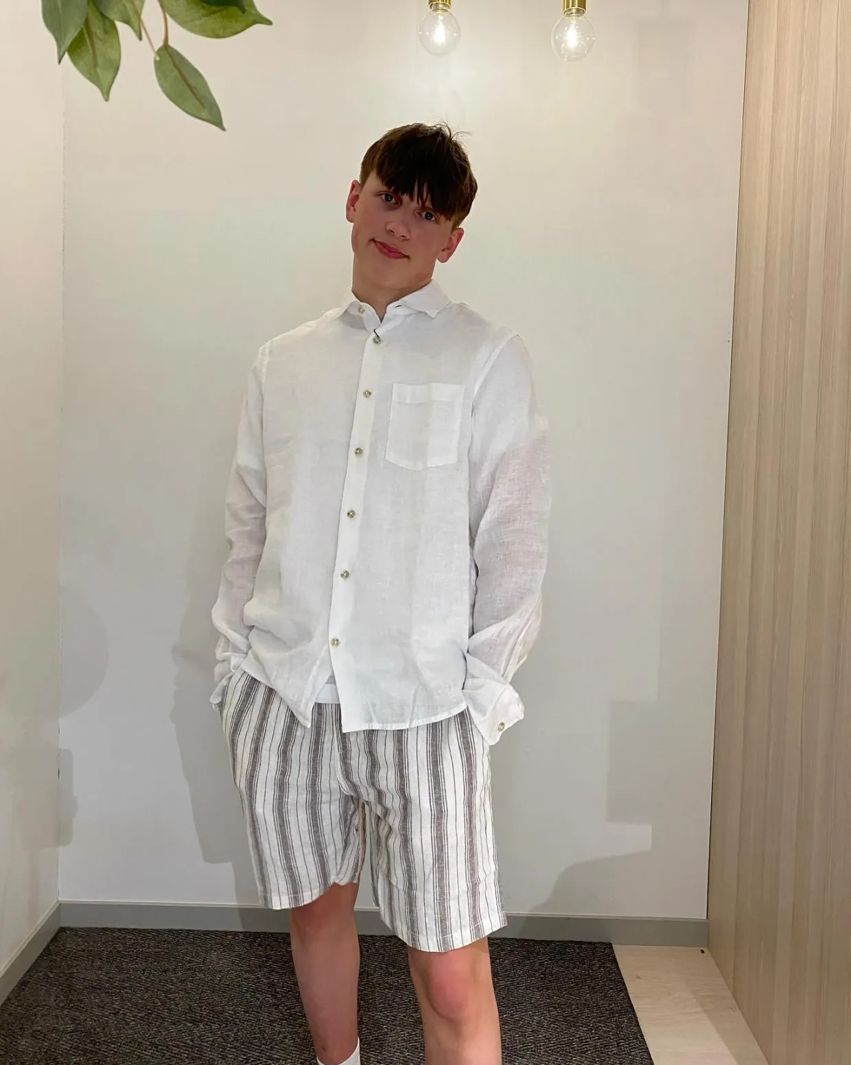 Linskjorte regular fit