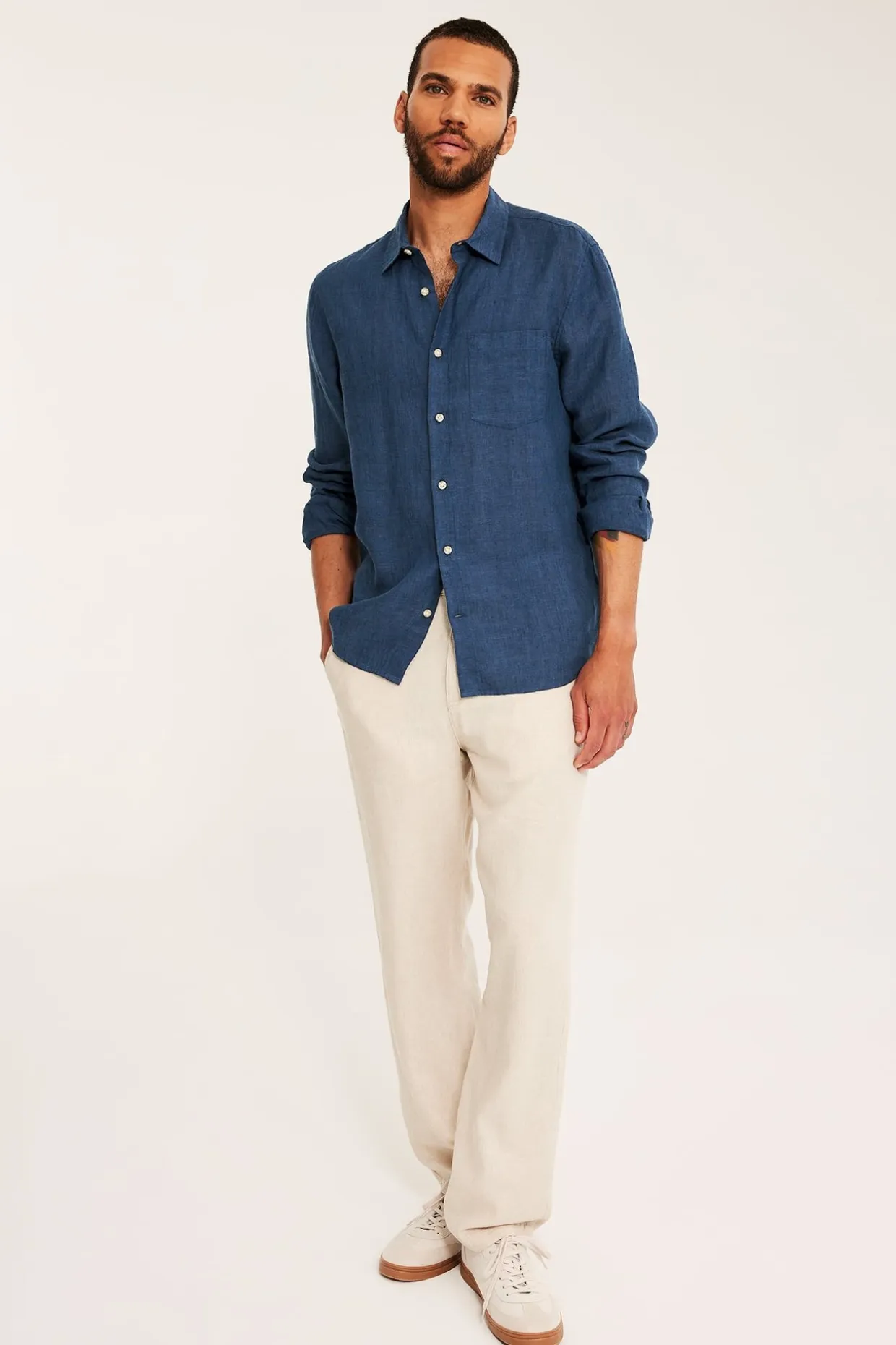 Linskjorte regular fit