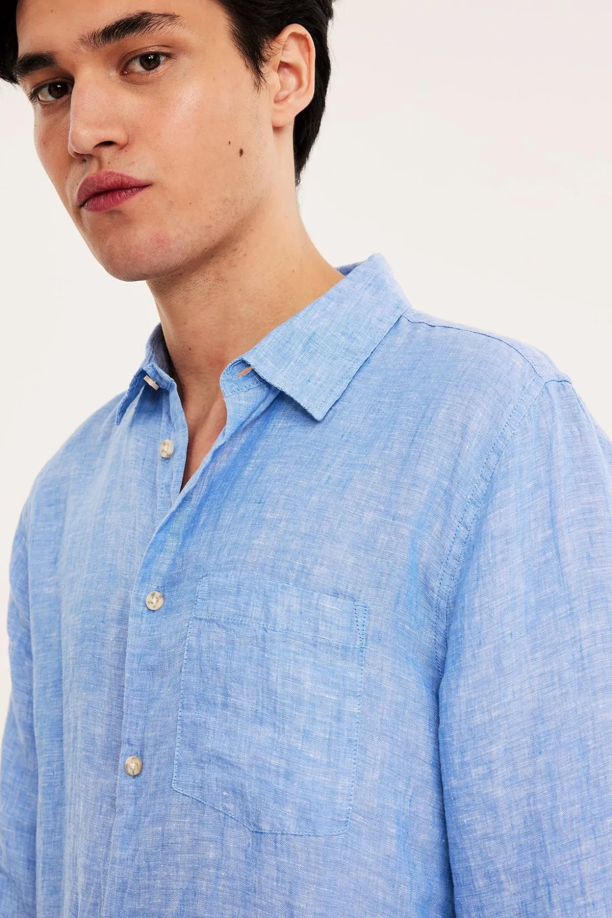 Linskjorte regular fit