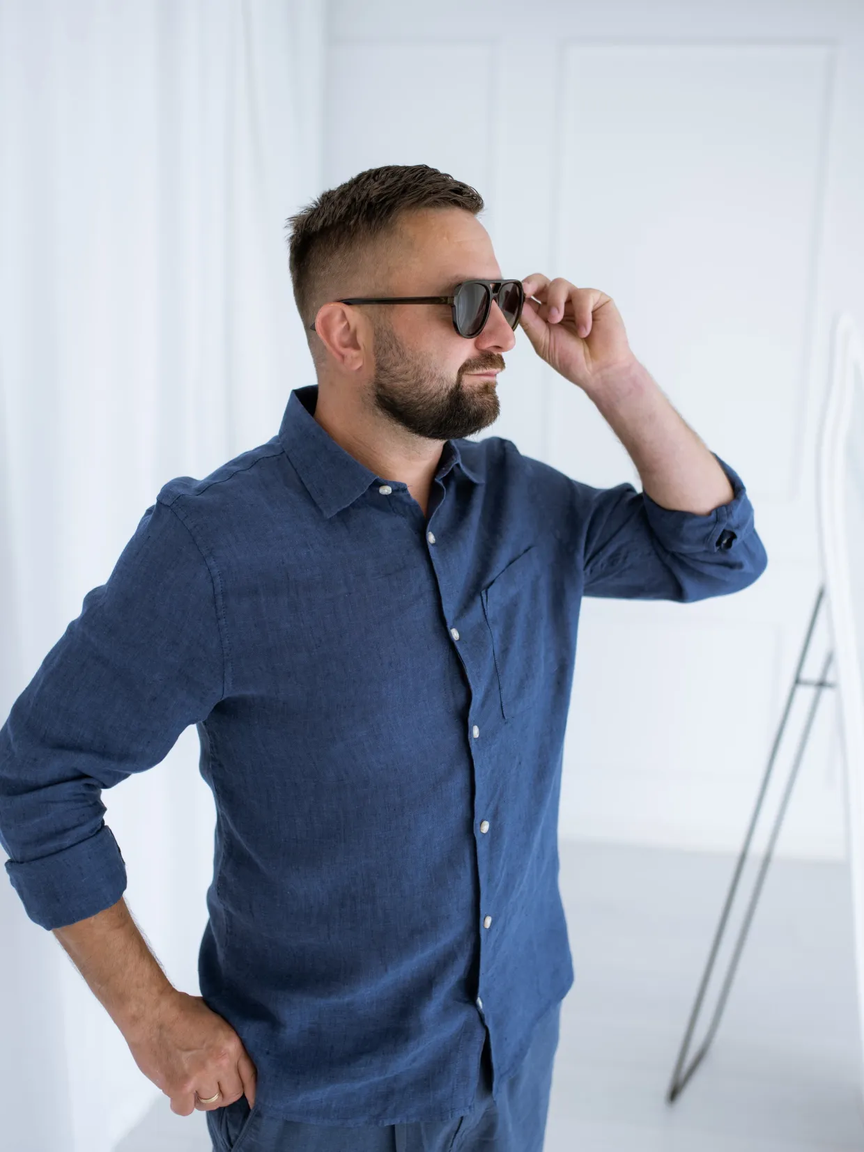 Linskjorte regular fit