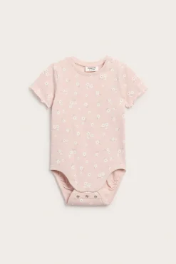 Liten blomstret kortermet body