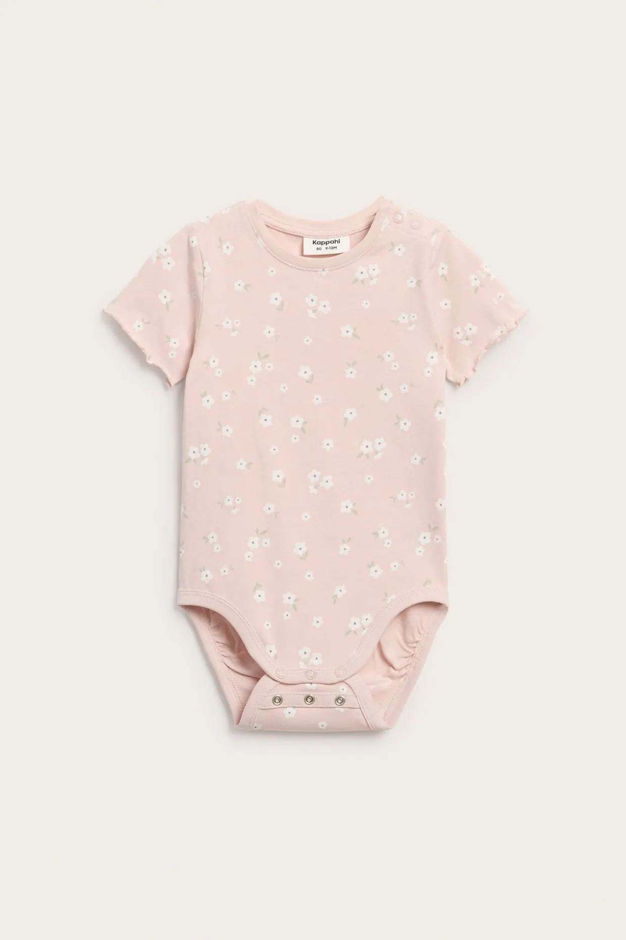 Liten blomstret kortermet body