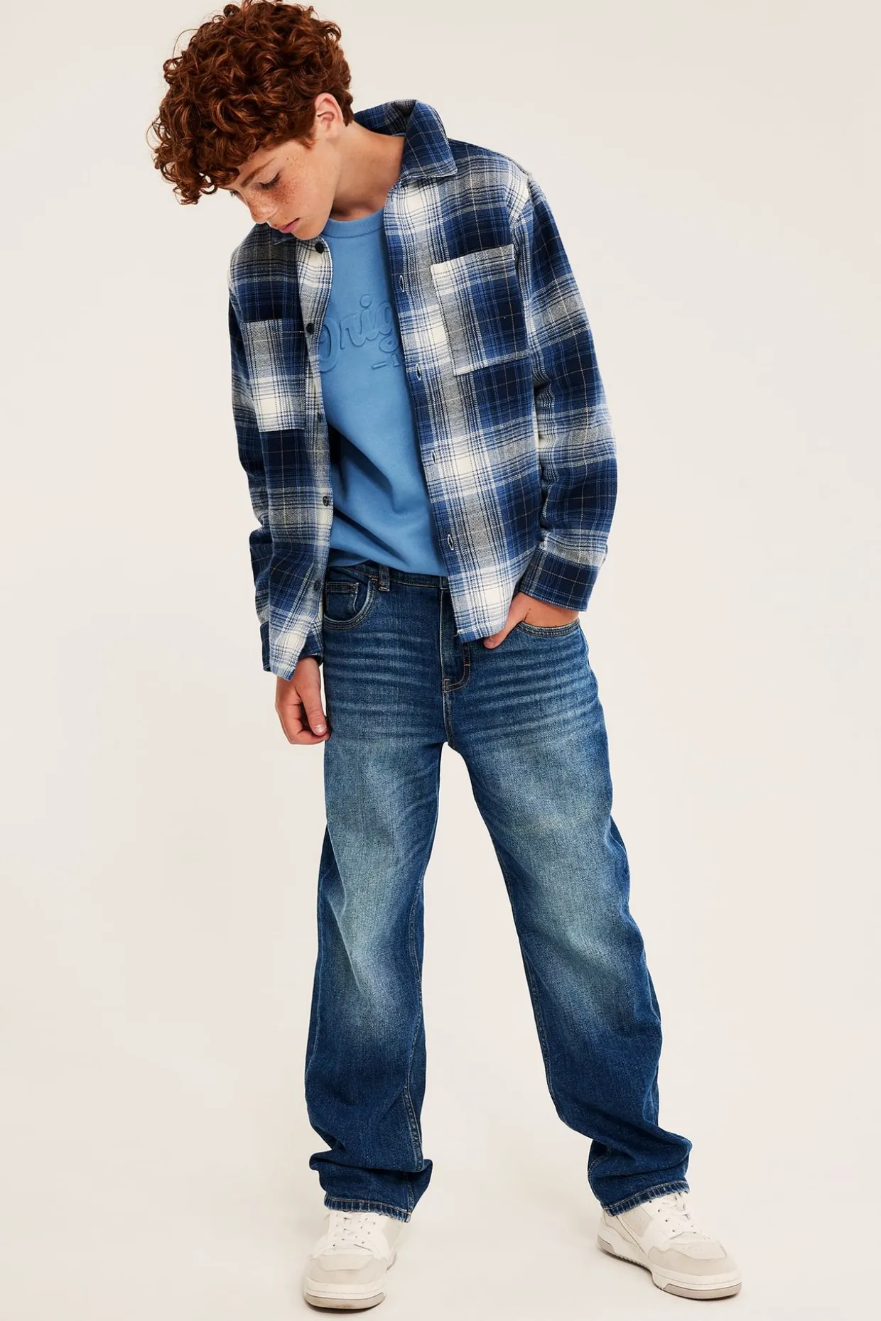 Loose jeans mid waist