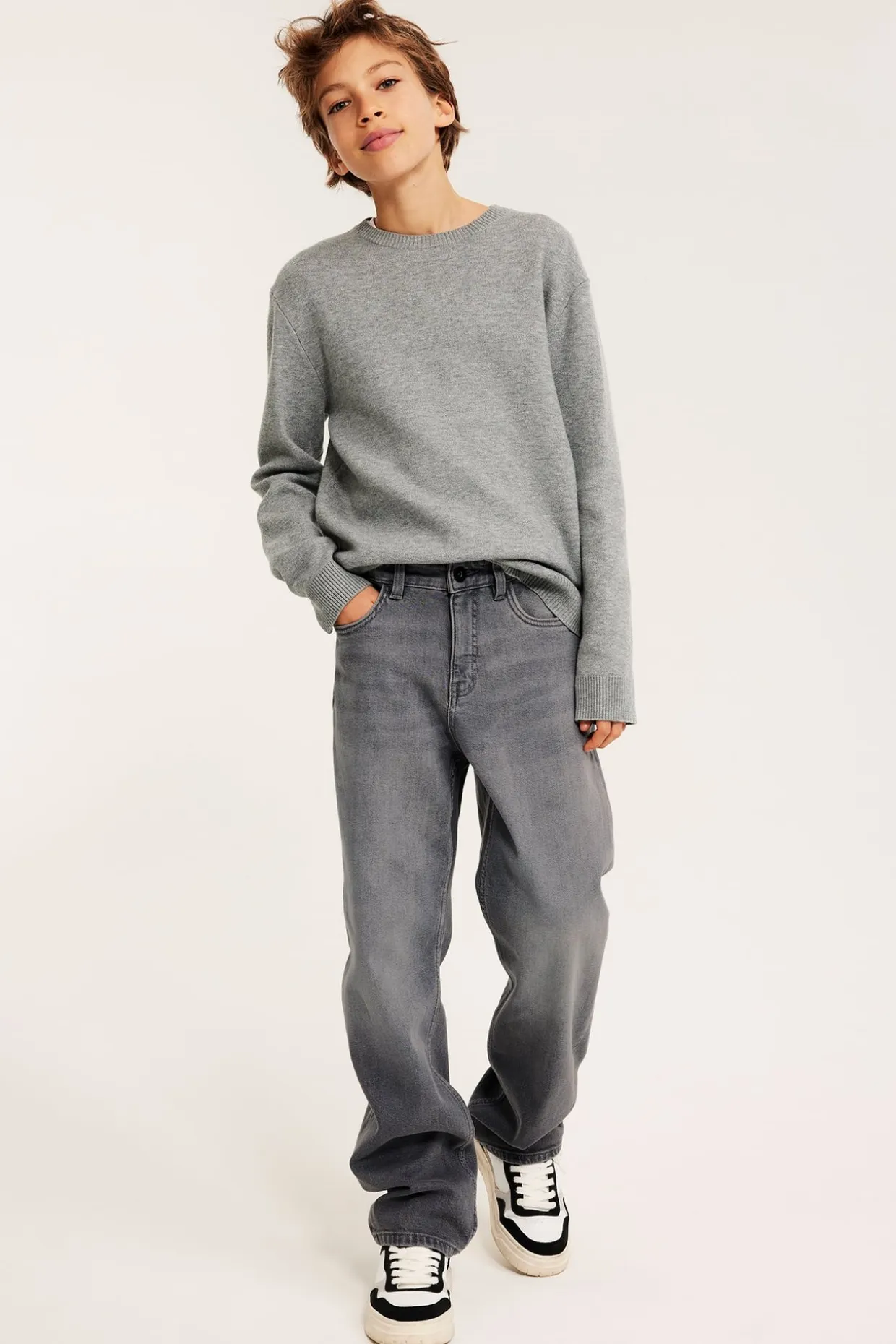 Loose jeans mid waist