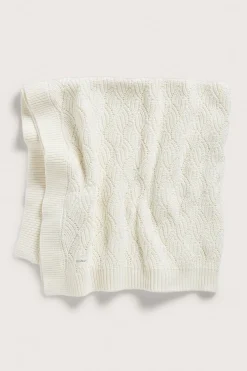 Mønsterstrikket babypledd