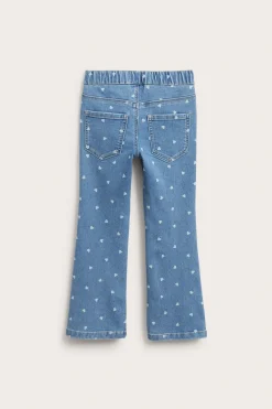Mønstrede bootcut-jeggings