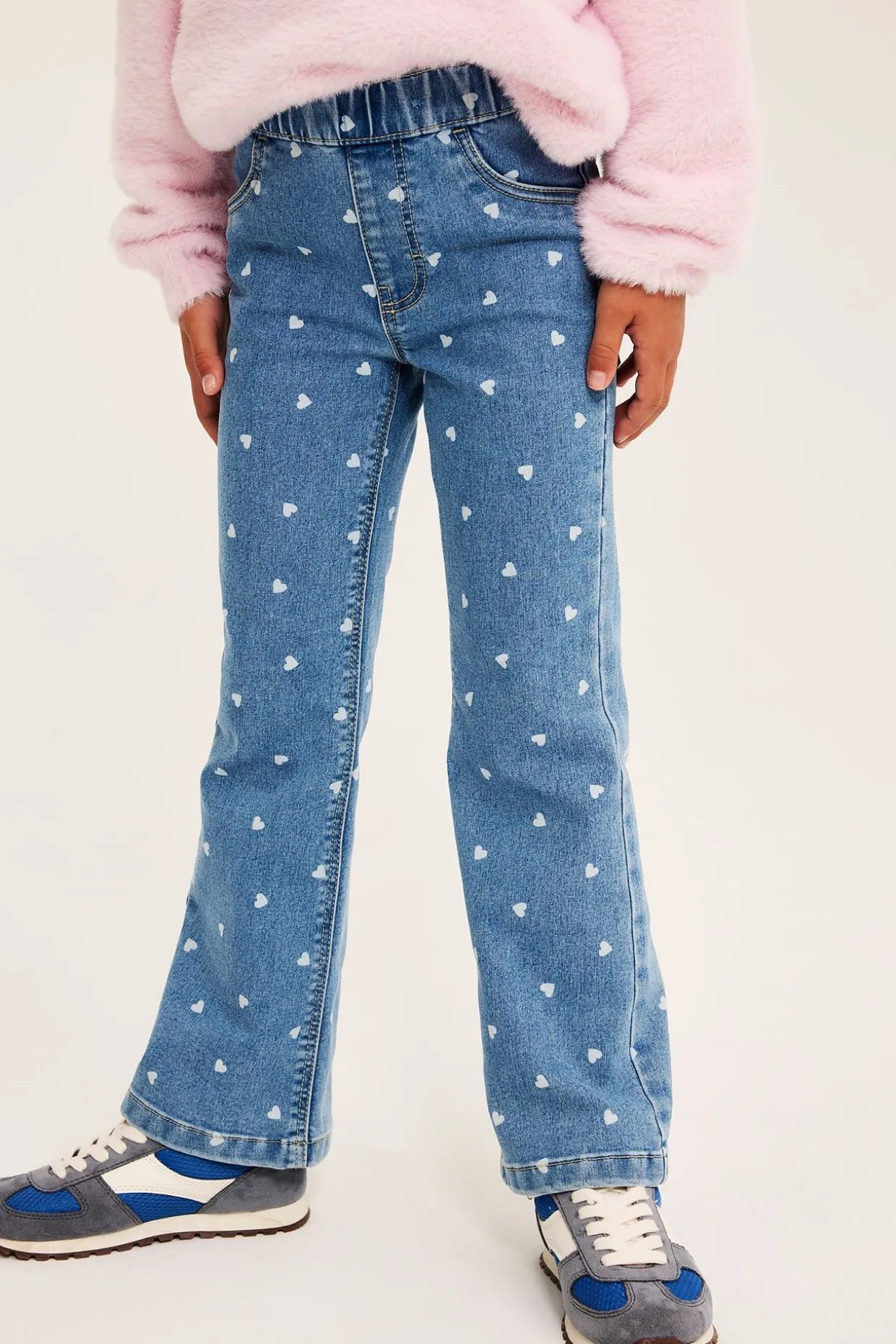 Mønstrede bootcut-jeggings