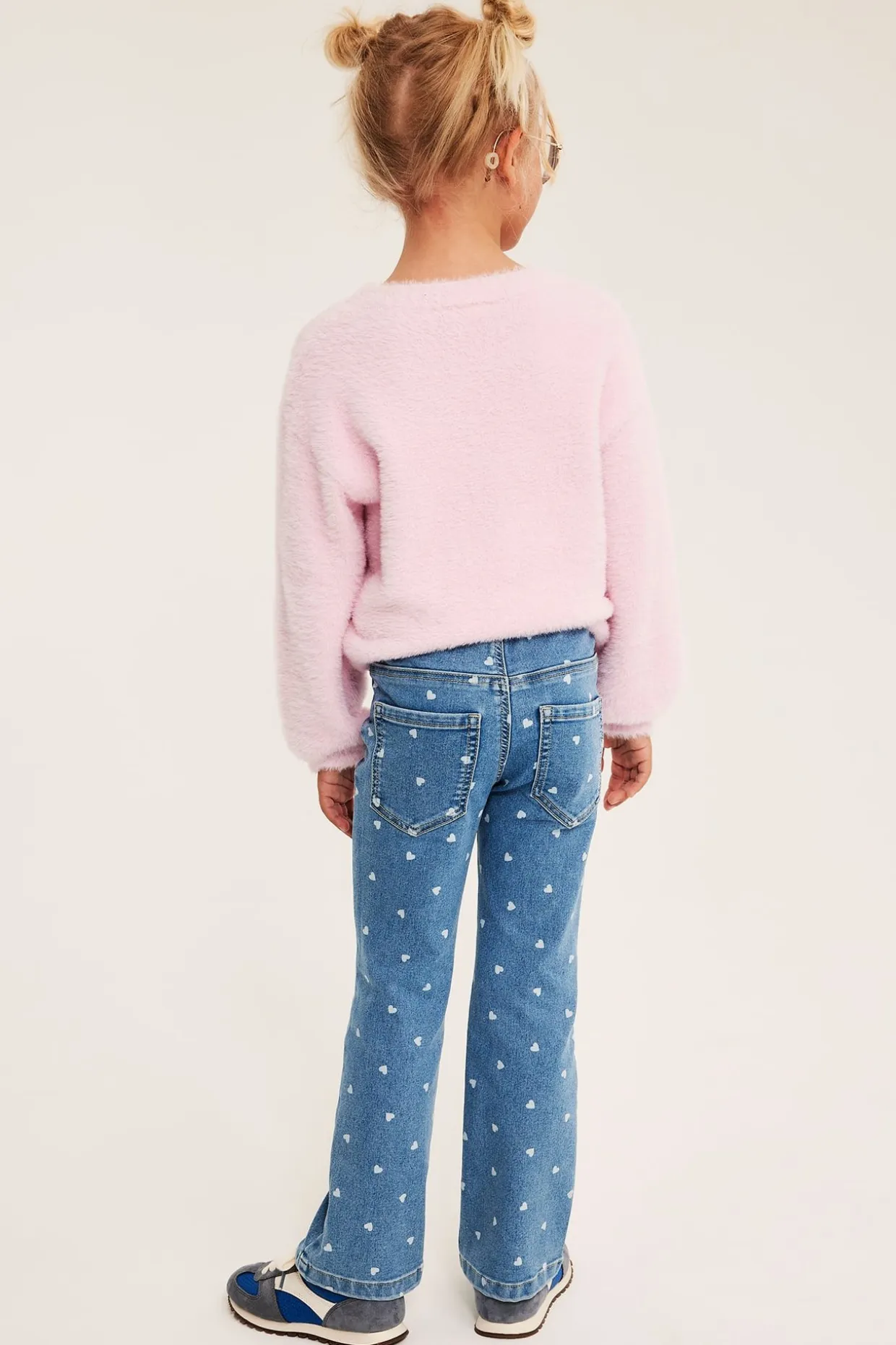 Mønstrede bootcut-jeggings