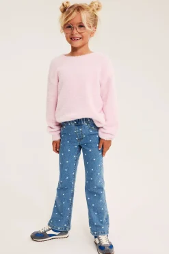 Mønstrede bootcut-jeggings