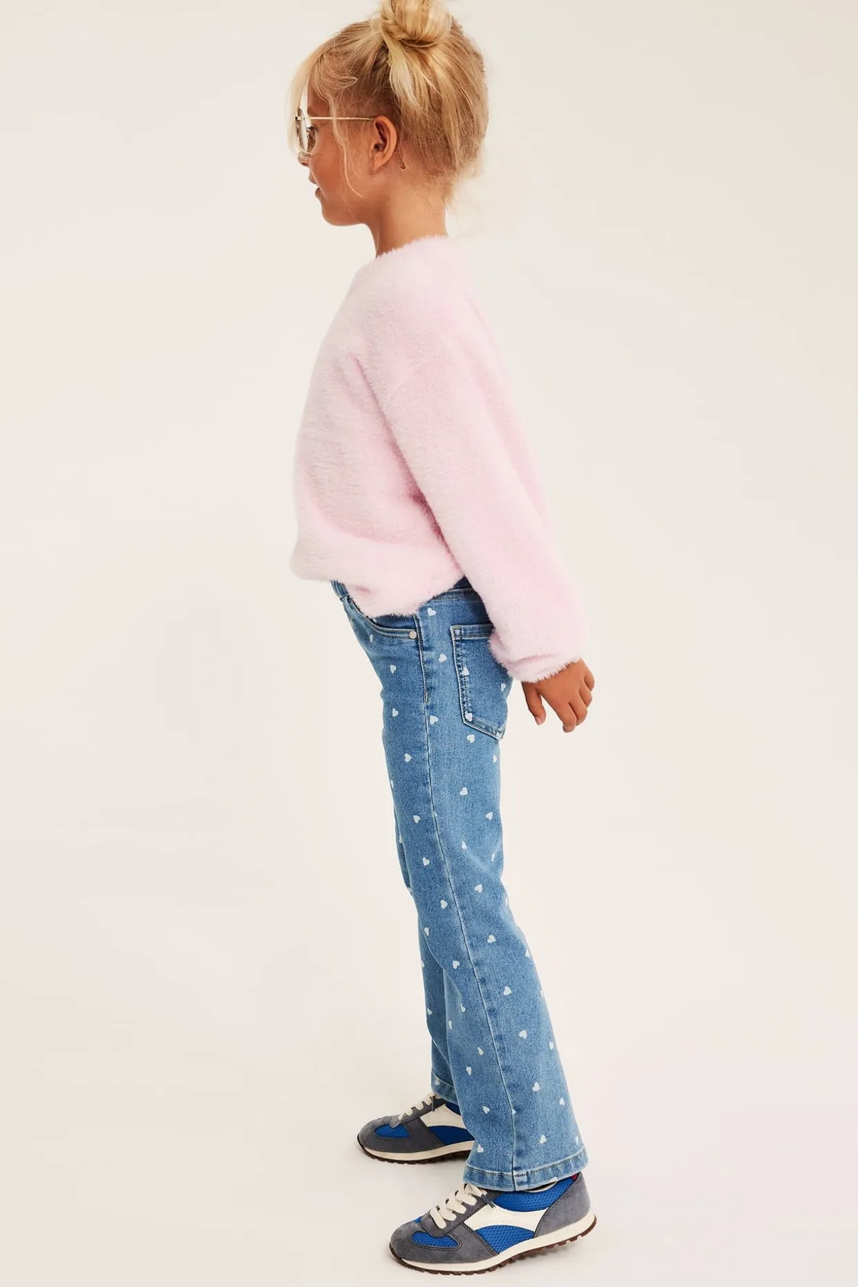 Mønstrede bootcut-jeggings
