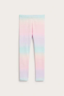 Mønstrede leggings i bomullstrikot