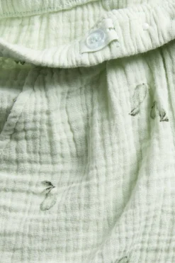 Mønstrede shorts i muslin