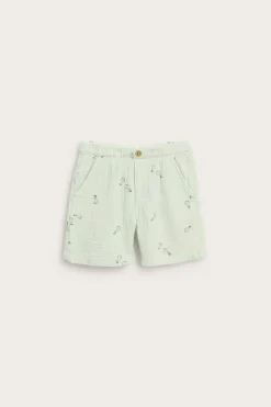 Mønstrede shorts i muslin