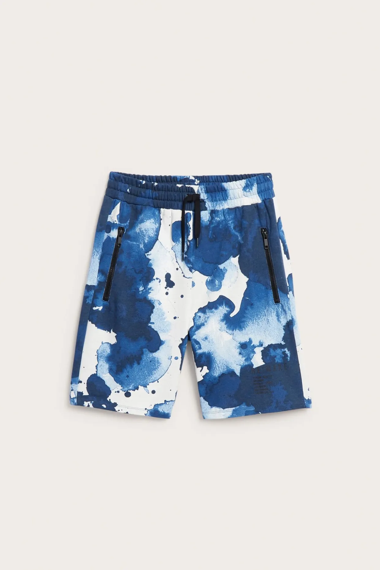 Mønstrede sweatshorts med lommer