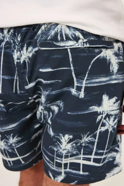 Mønstret badeshorts