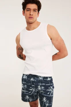 Mønstret badeshorts