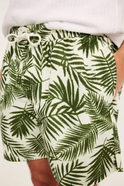 Mønstret badeshorts