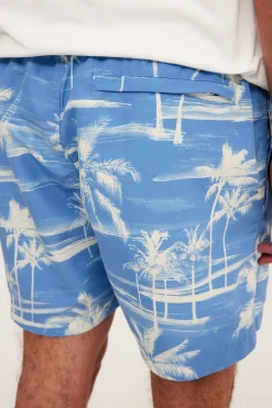 Mønstret badeshorts