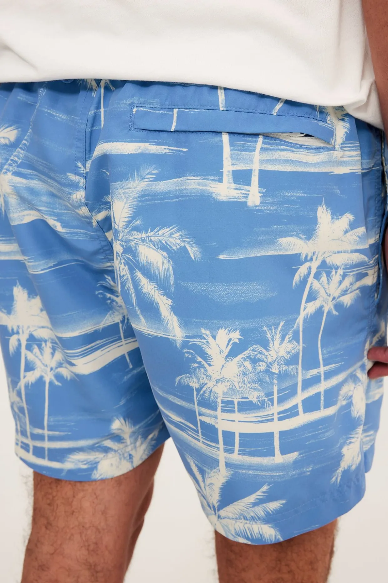 Mønstret badeshorts