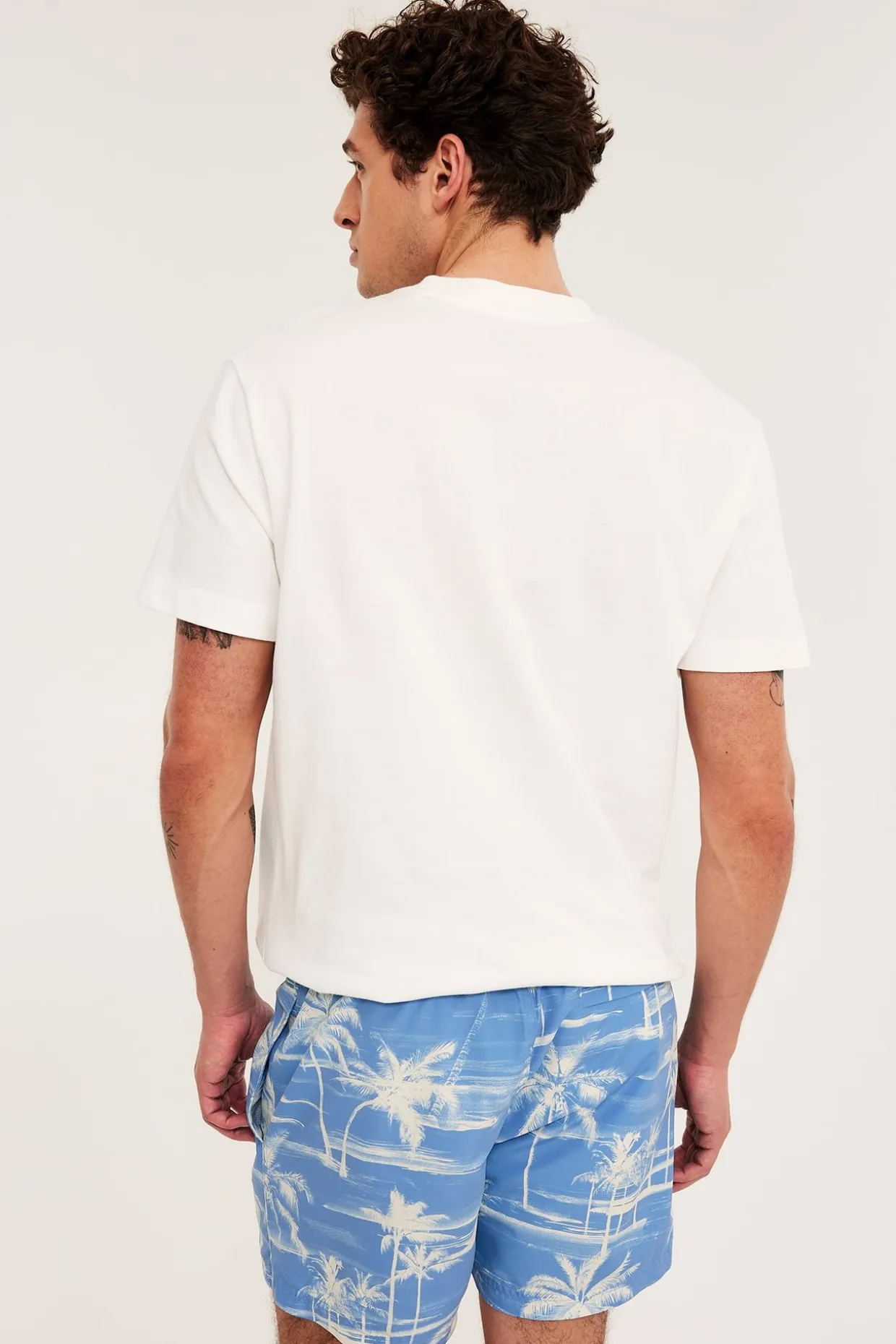 Mønstret badeshorts