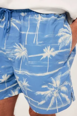 Mønstret badeshorts