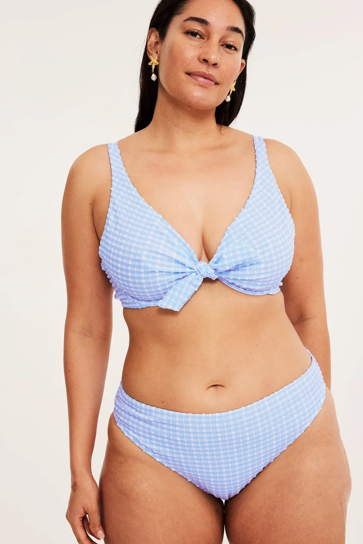 Mønstret bikini-BH