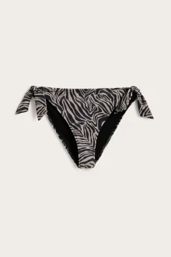 Mønstret bikinitruse med knyting
