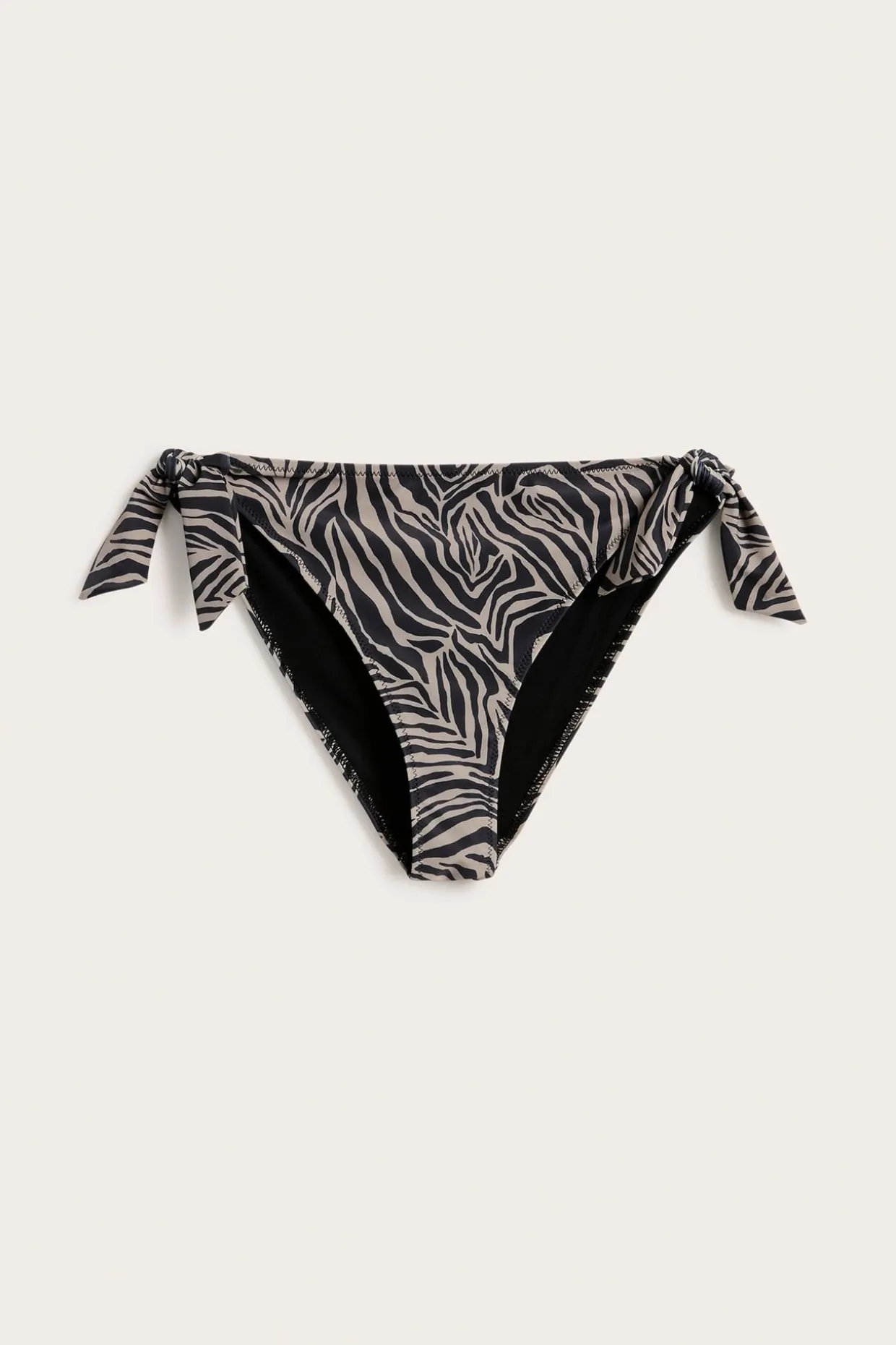 Mønstret bikinitruse med knyting