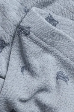 Mønstret leggings i merinoull