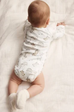 Mønstret omslagsbody baby