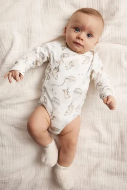 Mønstret omslagsbody baby