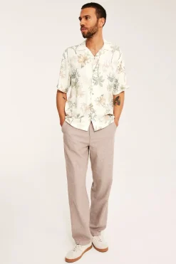 Mønstret resortskjorte