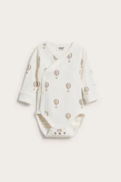 Mønstret ribbet babybody