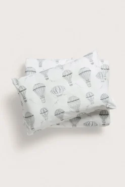Mønstret sengesett 80 x 100 | Offwhite | Baby | Newbie