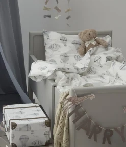 Mønstret sengesett 80 x 100 | Offwhite | Baby | Newbie