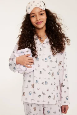 Mønstret skjortepyjamas