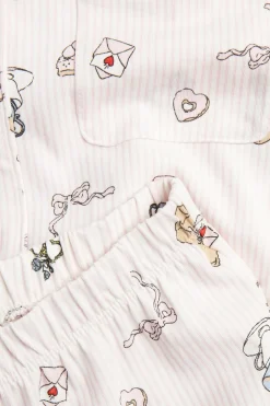 Mønstret skjortepyjamas