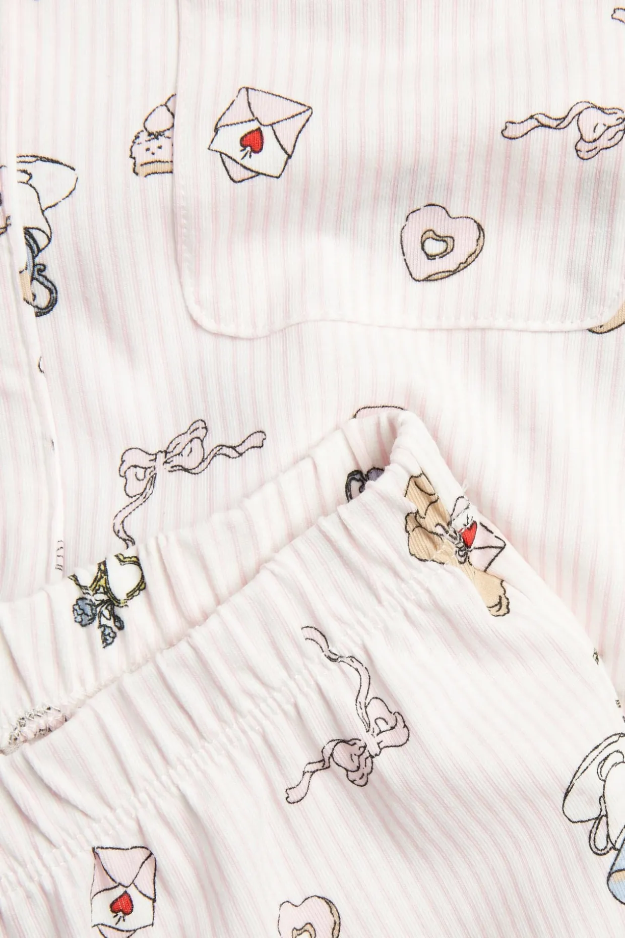Mønstret skjortepyjamas