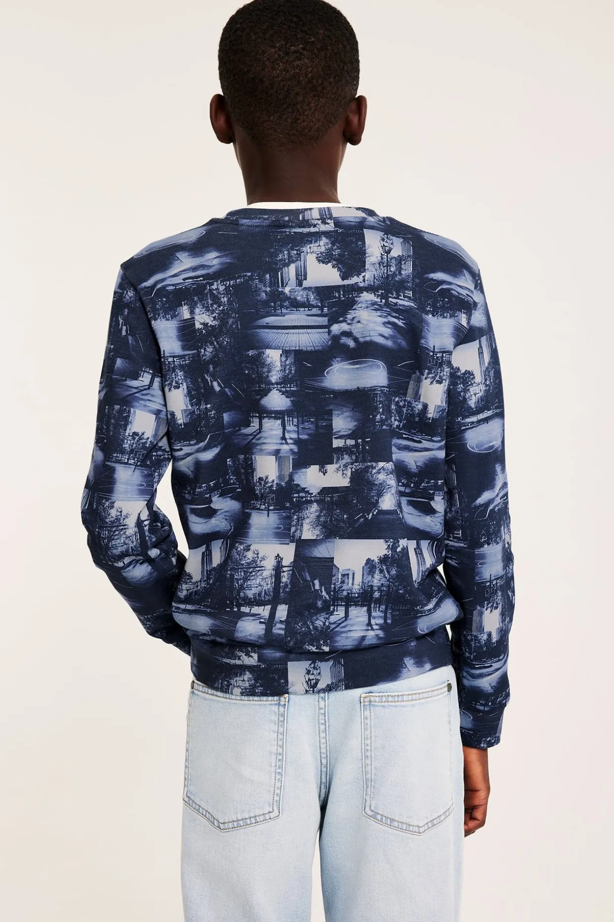 Mønstret sweatshirt