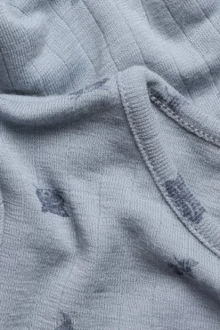 Mønstret topp i merinoull
