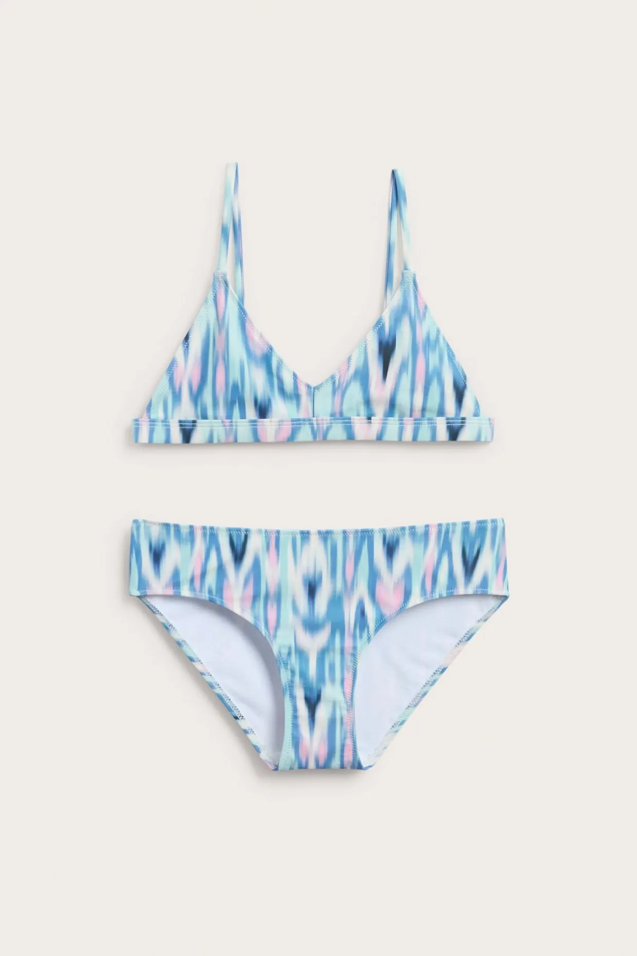Mønstret trekantbikini