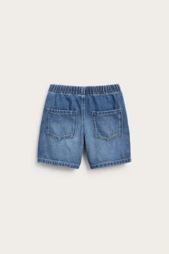 Myke jeansshorts i dra-på-modell
